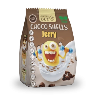 JERRY - Snídaňové mušličky kakaové, bez lepku, 375g